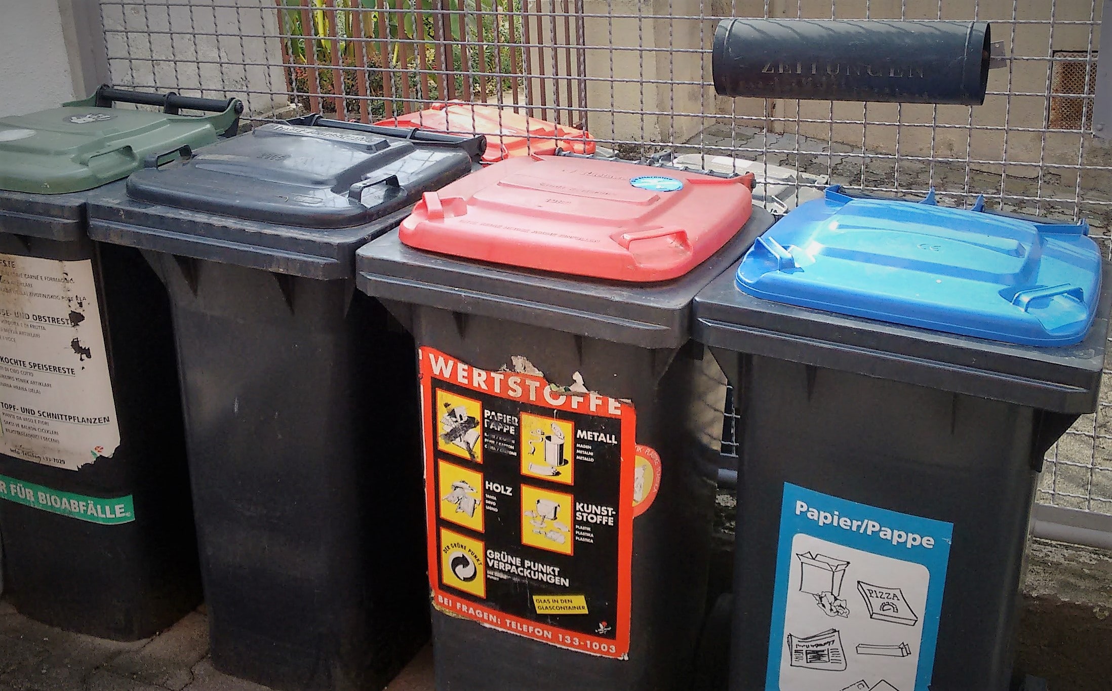 Chaos with the recycling garbage can!