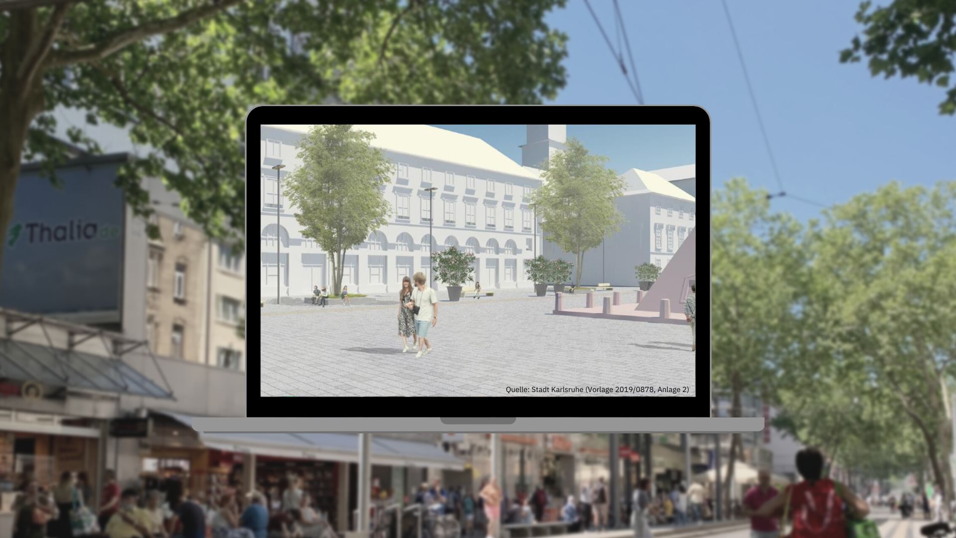City trees on the market square